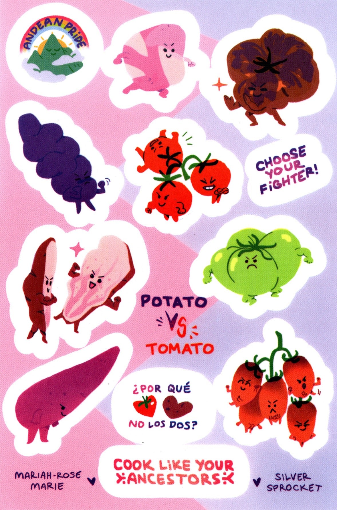 Sticker Sheet: Cook Like Your Ancestors by Mariah-Rose Marie