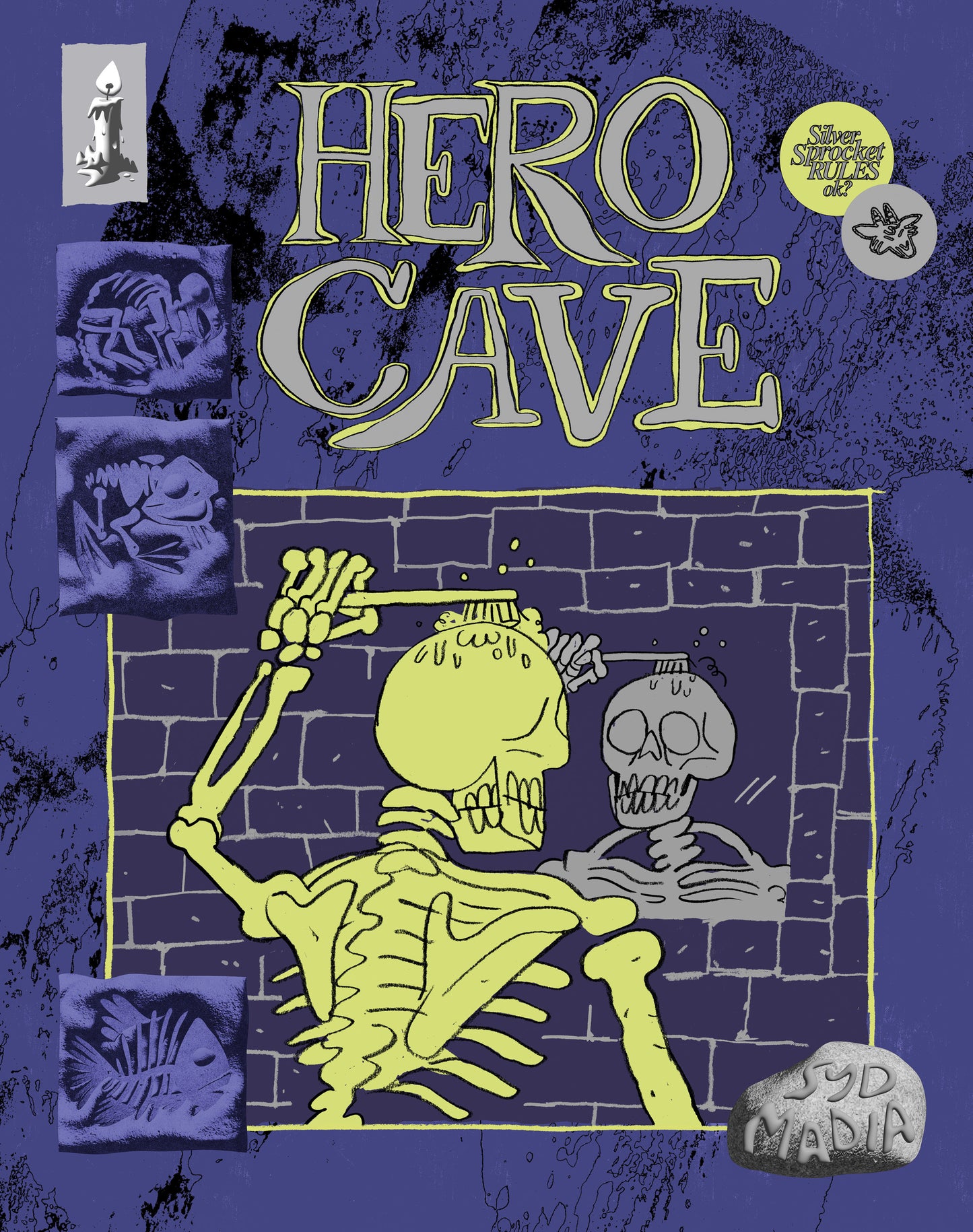 Sticker: Hero Cave - Skull Smash by Syd Madia
