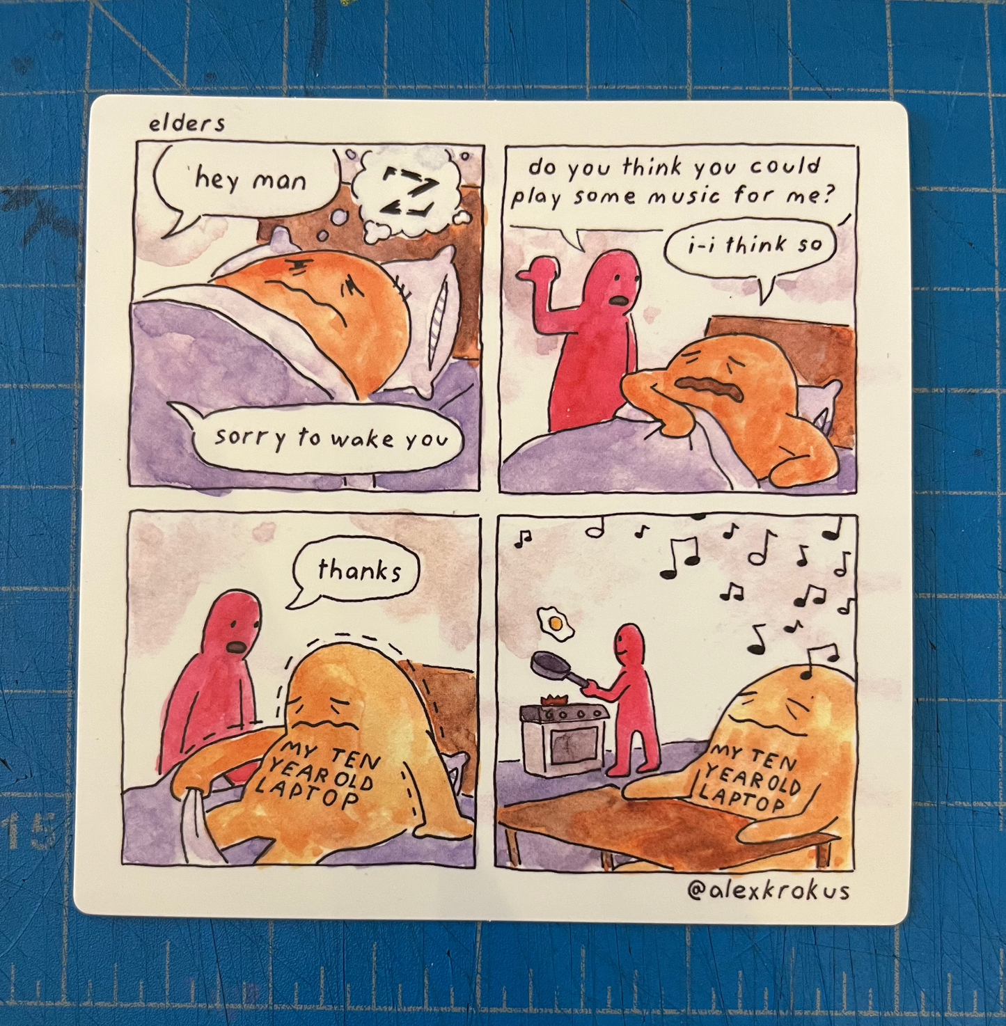 Sticker: Elders by Alex Krokus