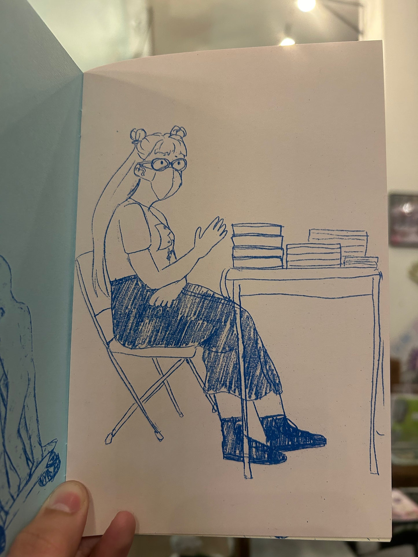 Thirty-six Sketchbook Self Portraits Reproduced as Riso by Trishelle Jeffry