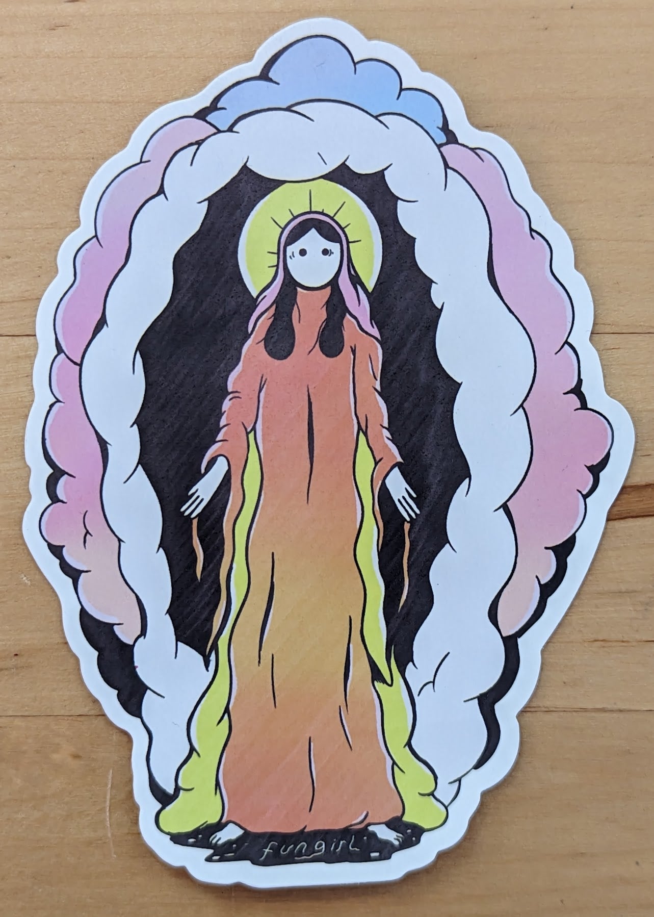 Sticker: Fungirl - Mother Of God by Elizabeth Pich