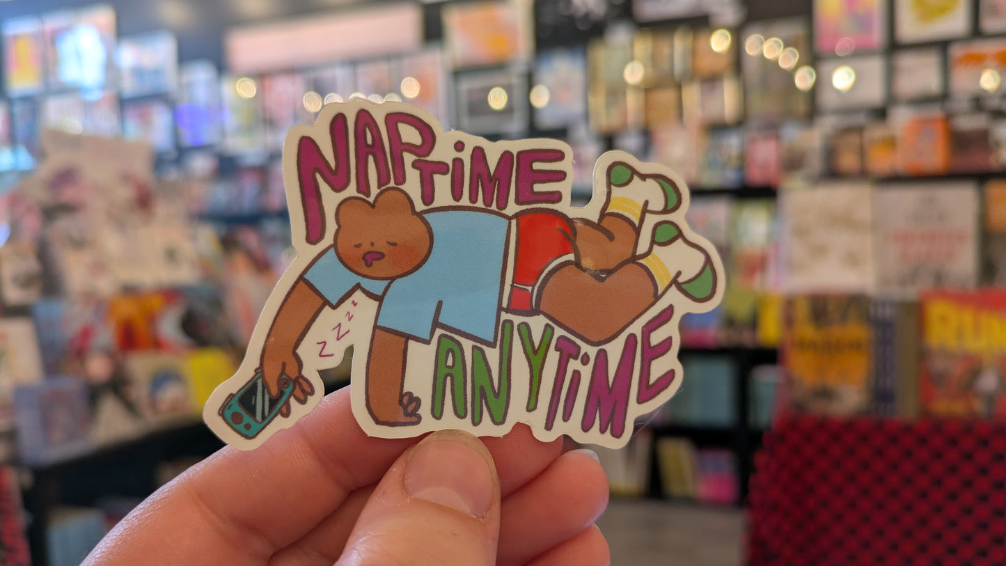 Sticker: Nap Time Any Time by Joa Dimas