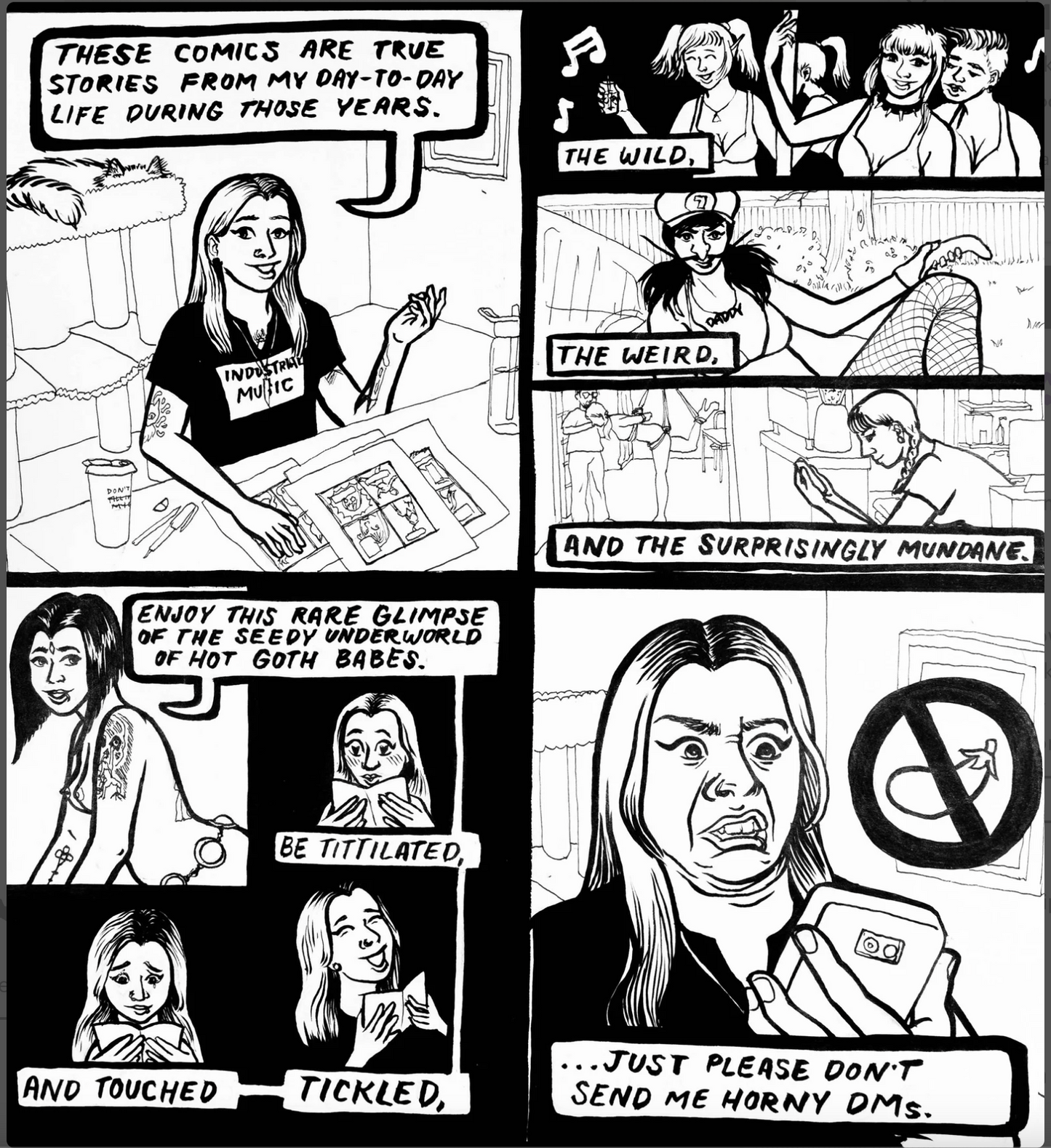 Naked Girl Comics: A Look Inside the Life of a Professional Hot Goth Girl by Turbocunt