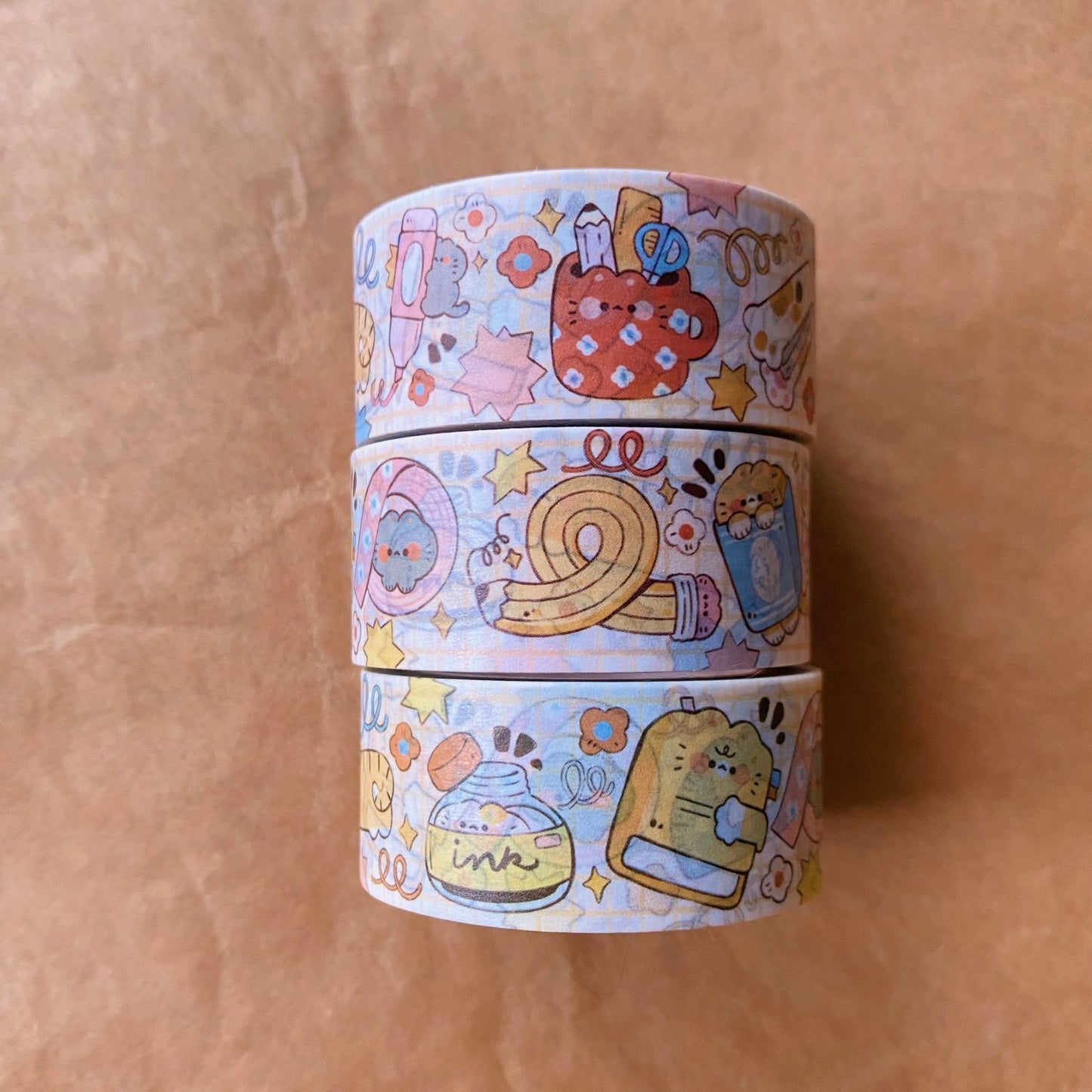 Washi Tape: Stationery Pals (Pawffice Supplies) by Vandita Tandel