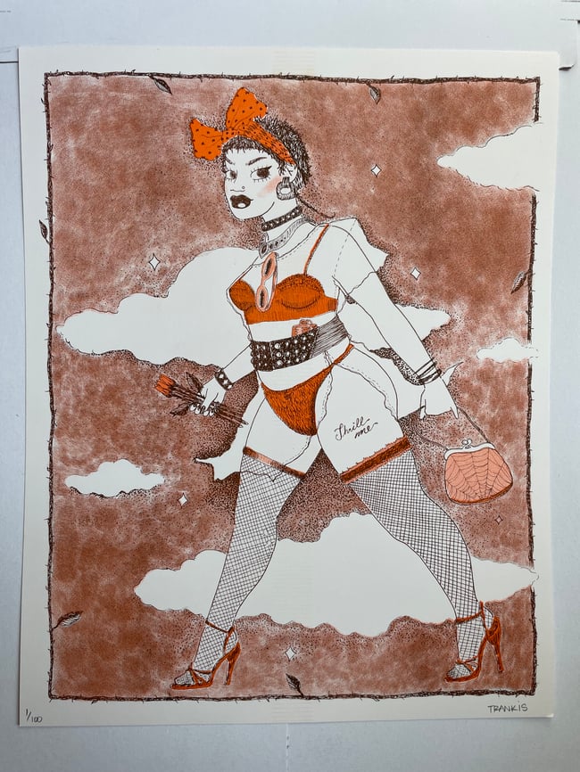 GONE WITH THE NIGHT PRINT by Bientrankis