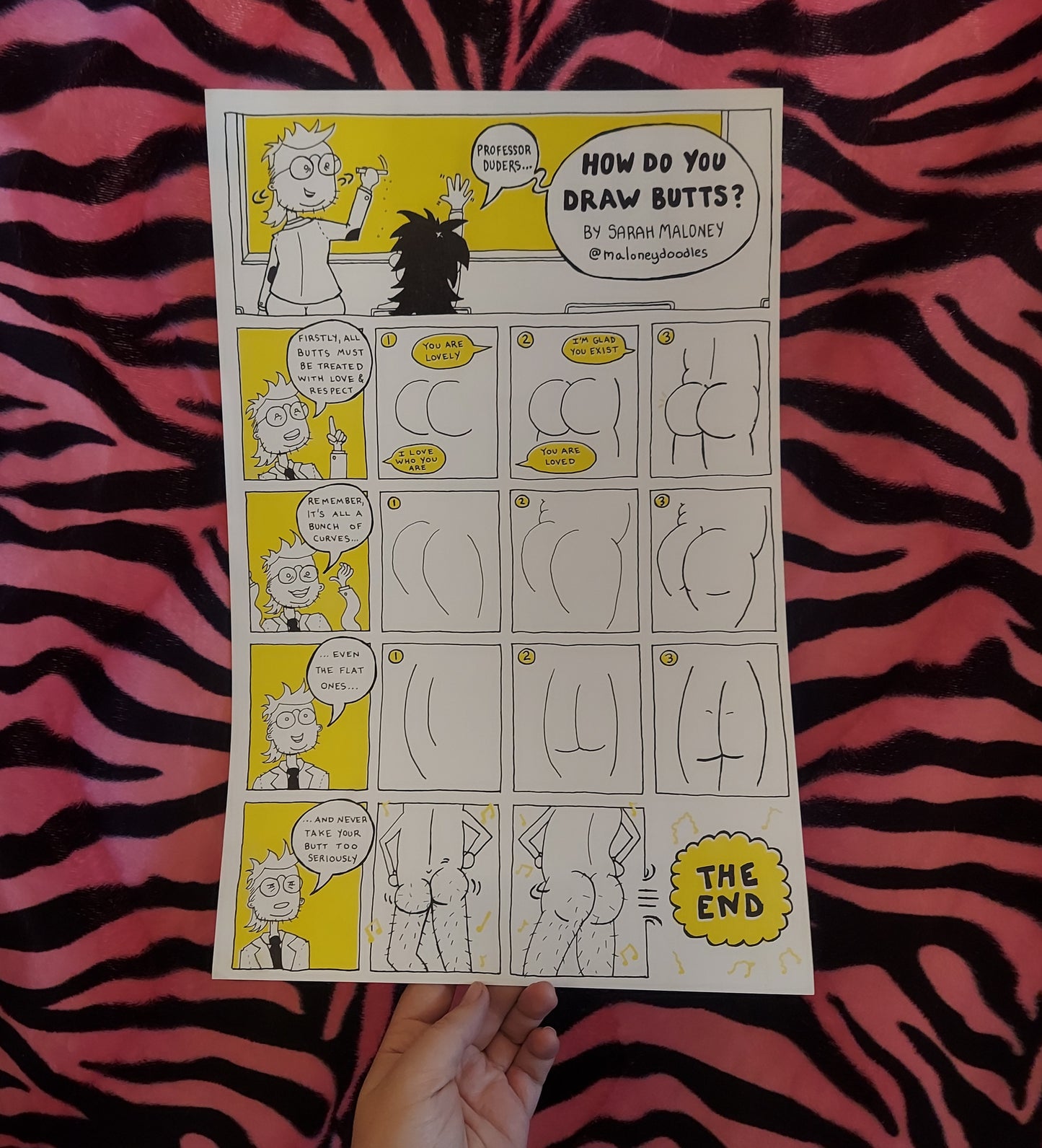 11x17 'How To Draw Butts' Print by Sarah Maloney