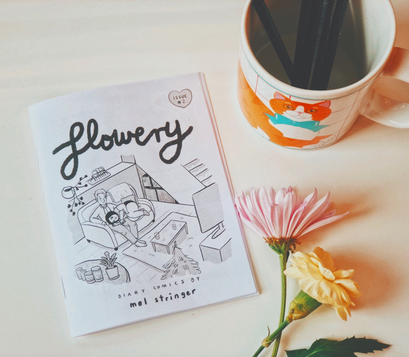 Flowery Zine # 02 by Mel Stringer