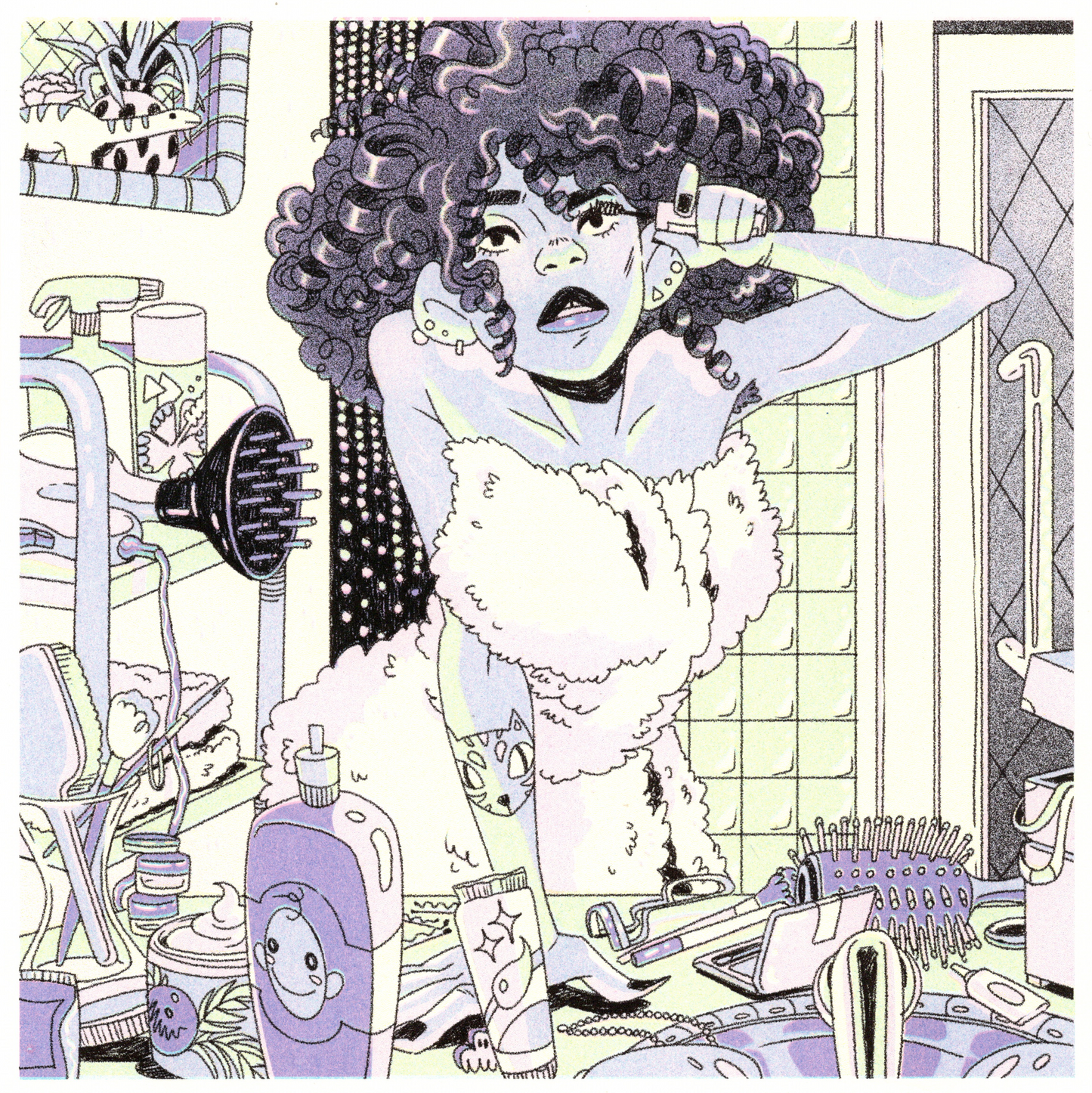 RISOGRAPH PRINT: Rite of Preparation From Rituals by Nicole Goux