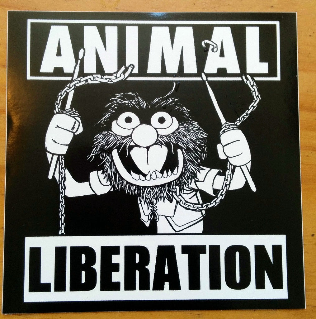 Sticker: Animal Liberation by Joshum Harpy