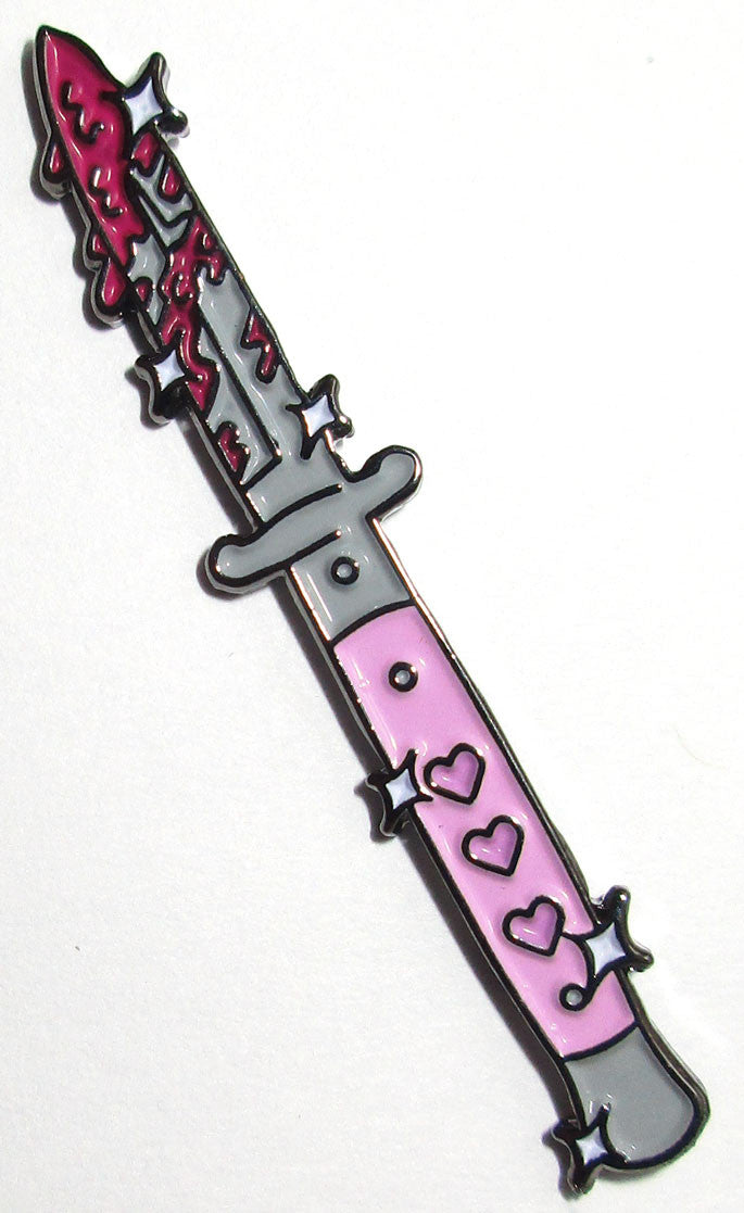 Enamel Pin: Heart Dagger by Jenn Woodall