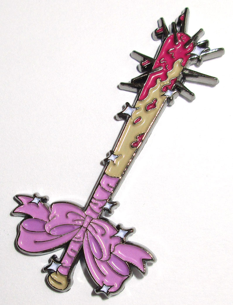 Enamel Pin: Moon Nail Bat by Jenn Woodall