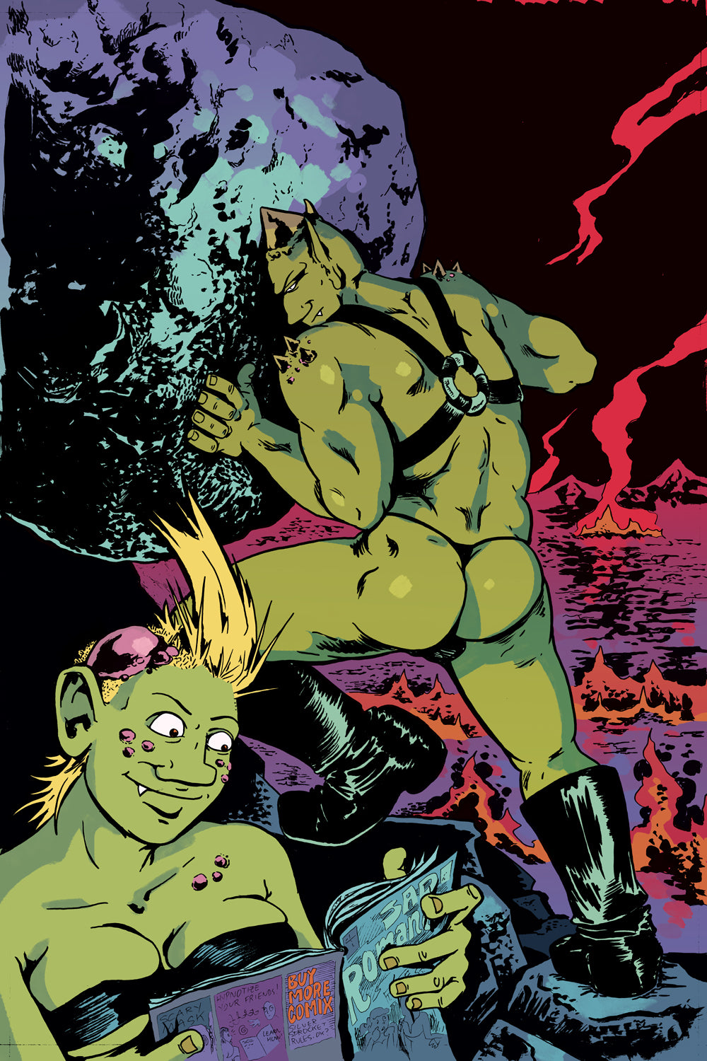 Sisyphus' Booty Print by Hyena Hell