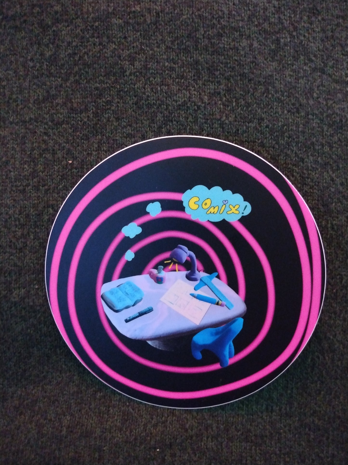 COMIX! Sticker by Carmen Johns