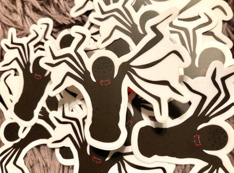 Man Spider Sticker by Tori Bowler