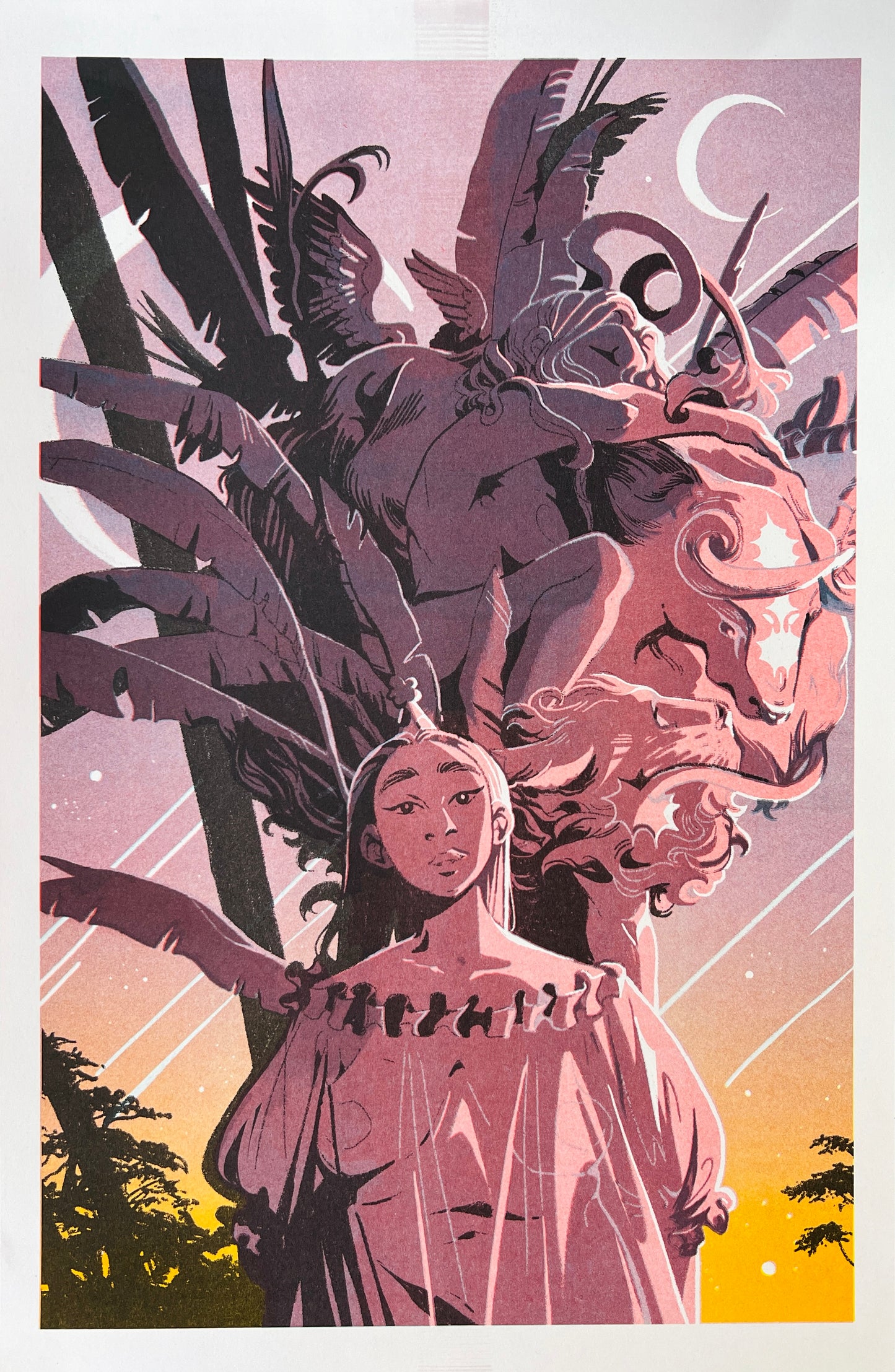 Risograph Print: The World (11"x17") by Rosemary Valero-O'Connell