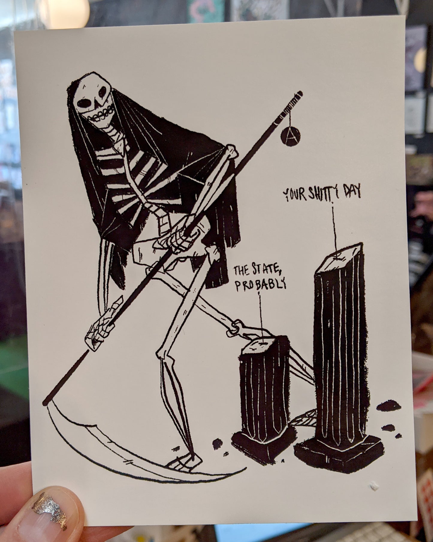 Sticker: The State, Probably by Ferin Fick