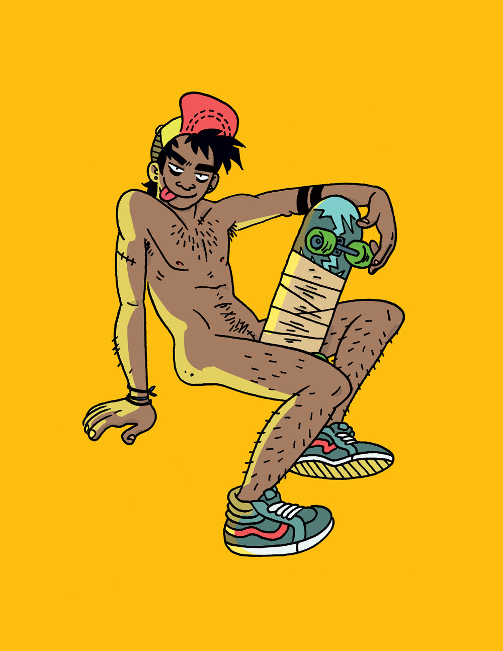 Print: SK8 OR SUCK IT by Liz Suburbia