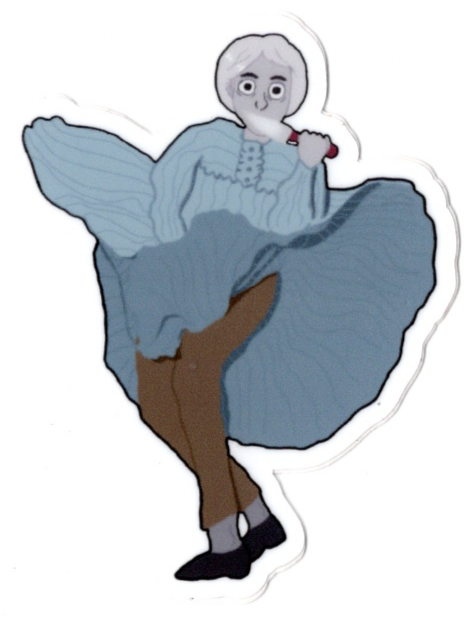 Norman Bates Sticker by Tori Bowler