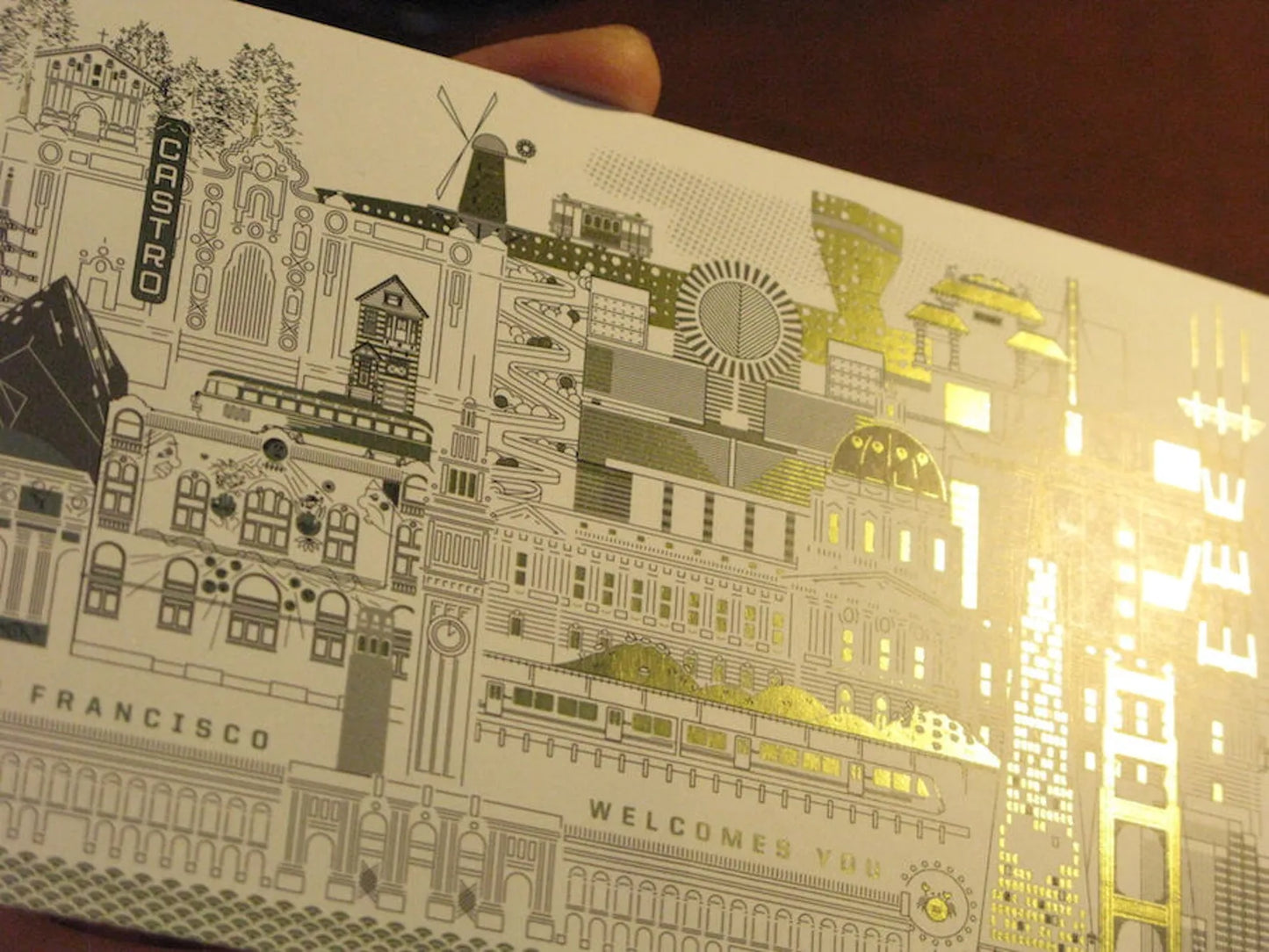 HELLO, FROM SAN FRANCISCO: Set of 4 post cards by Tim R