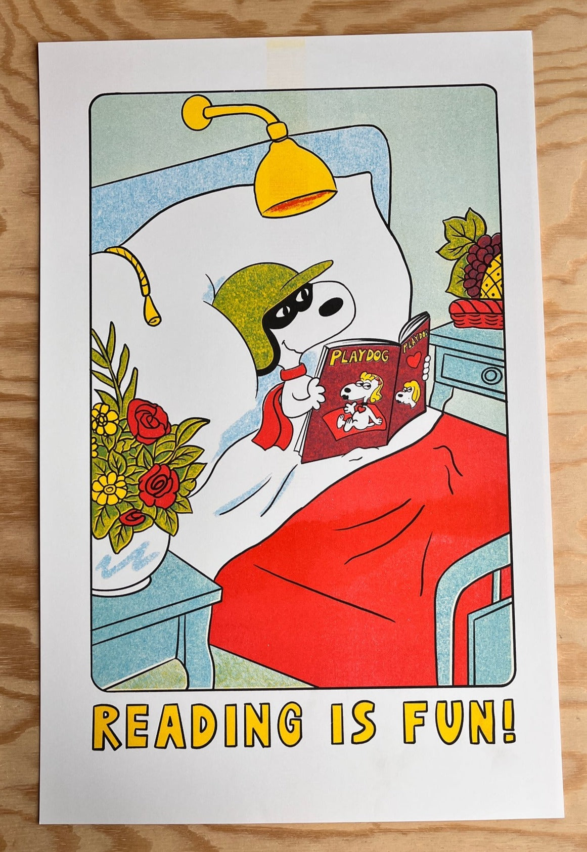 Risograph Print: Reading is Fun! by Sarah Duyer