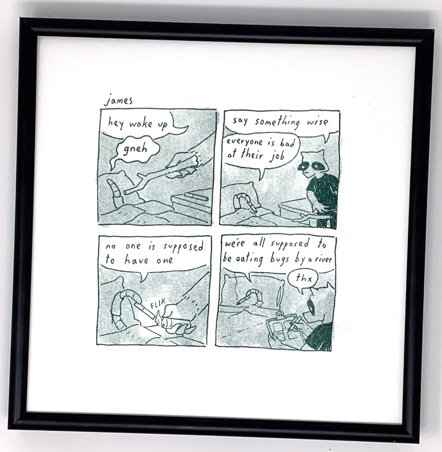 Risograph Print: James by Alex Krokus