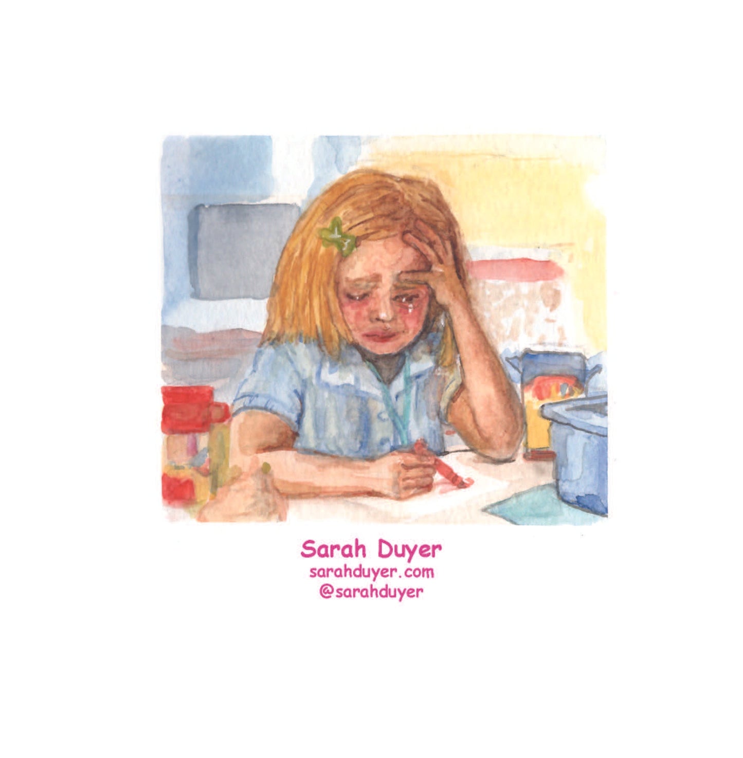 Dumb Watercolor Memes Zine by Sarah Duyer