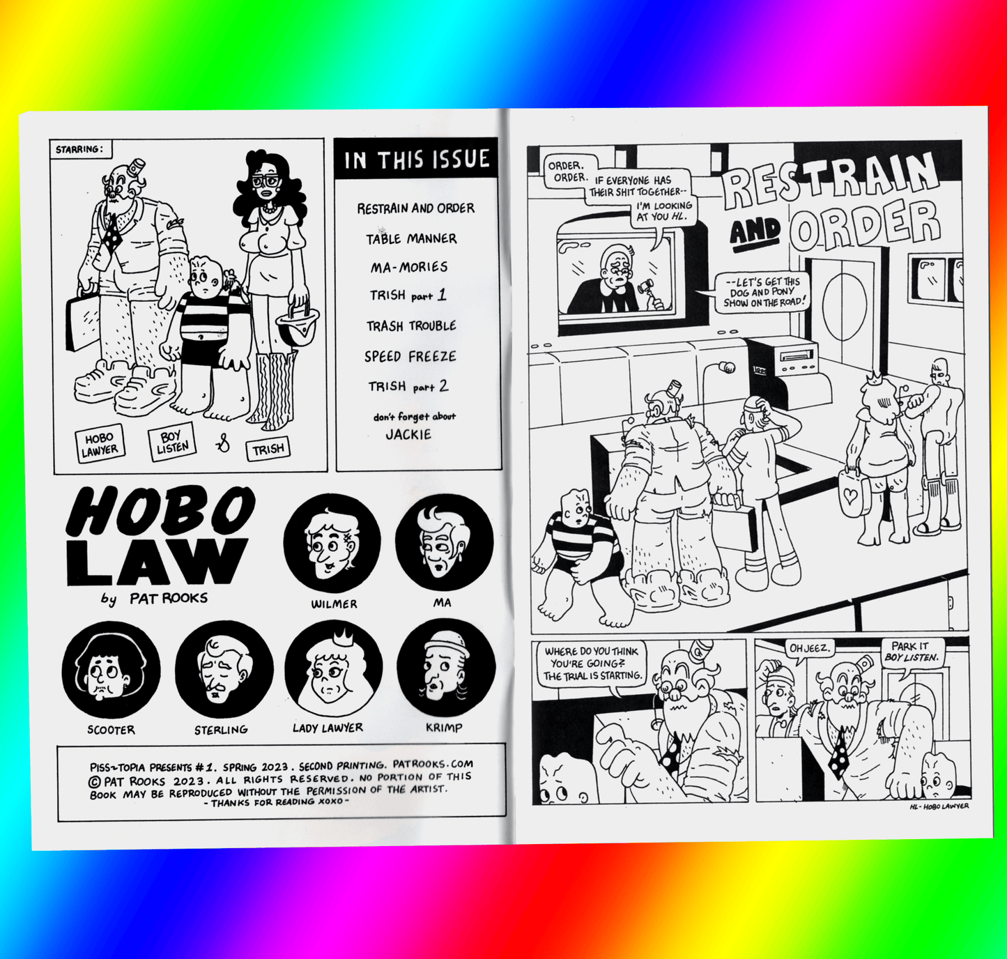 Hobo Law Comic by Pat Rooks