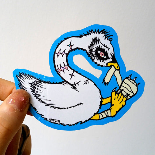 Healing Sticker (goose) by Ines Estrada