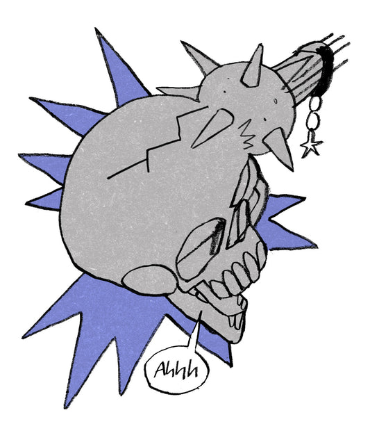 Sticker: Hero Cave - Skull Smash by Syd Madia