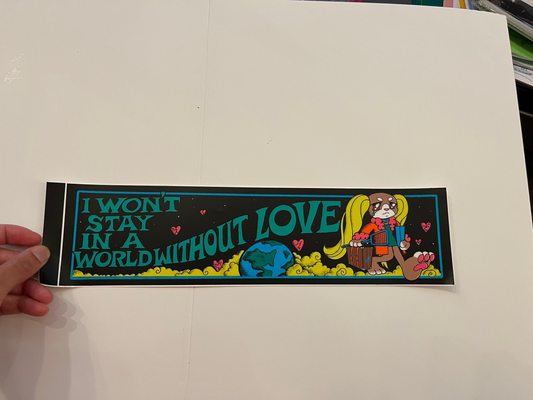 World Without Love sticker by Eddy Atoms