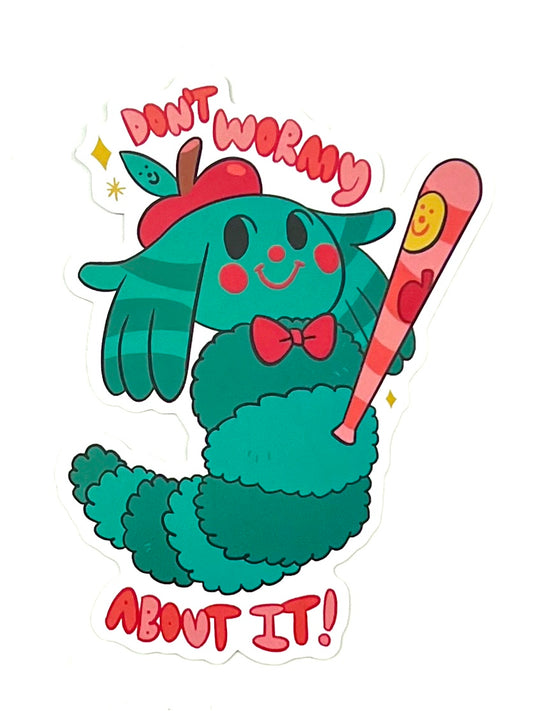 Lucky Cap Scouts Sticker: Wormy by O. Stevens