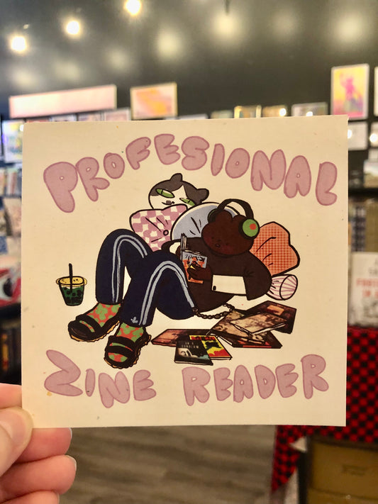 Profesional Zine Reader Mini-Print by Joa Dimas