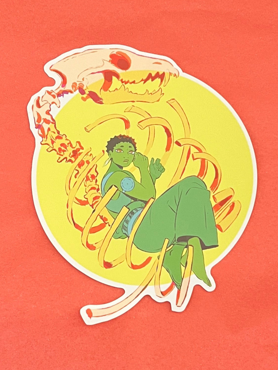 Sticker: Cry Wolf Girl - The Cage by Ariel Slamet Ries