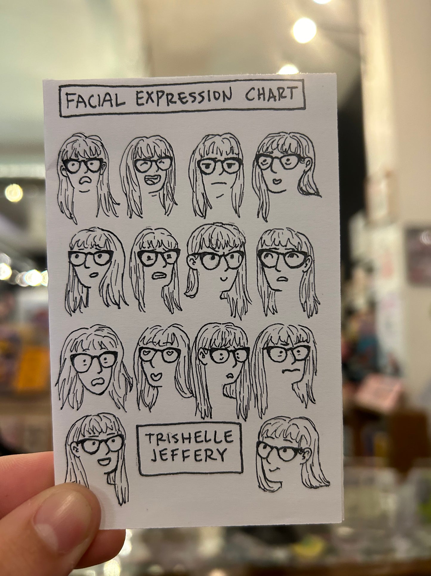 Facial Expression Chart by Trishelle Jeffry