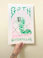 Goth Caterpillar (11"x17") by Cheeky Chong