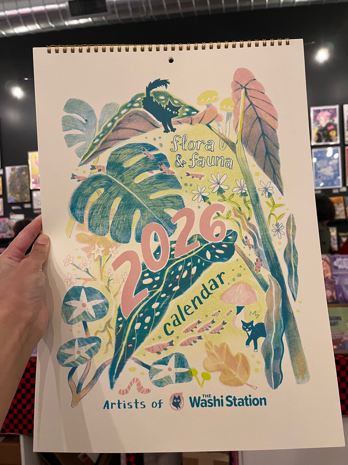 Flora and Fauna: A 2026  Riso Calendar by The Washi Station