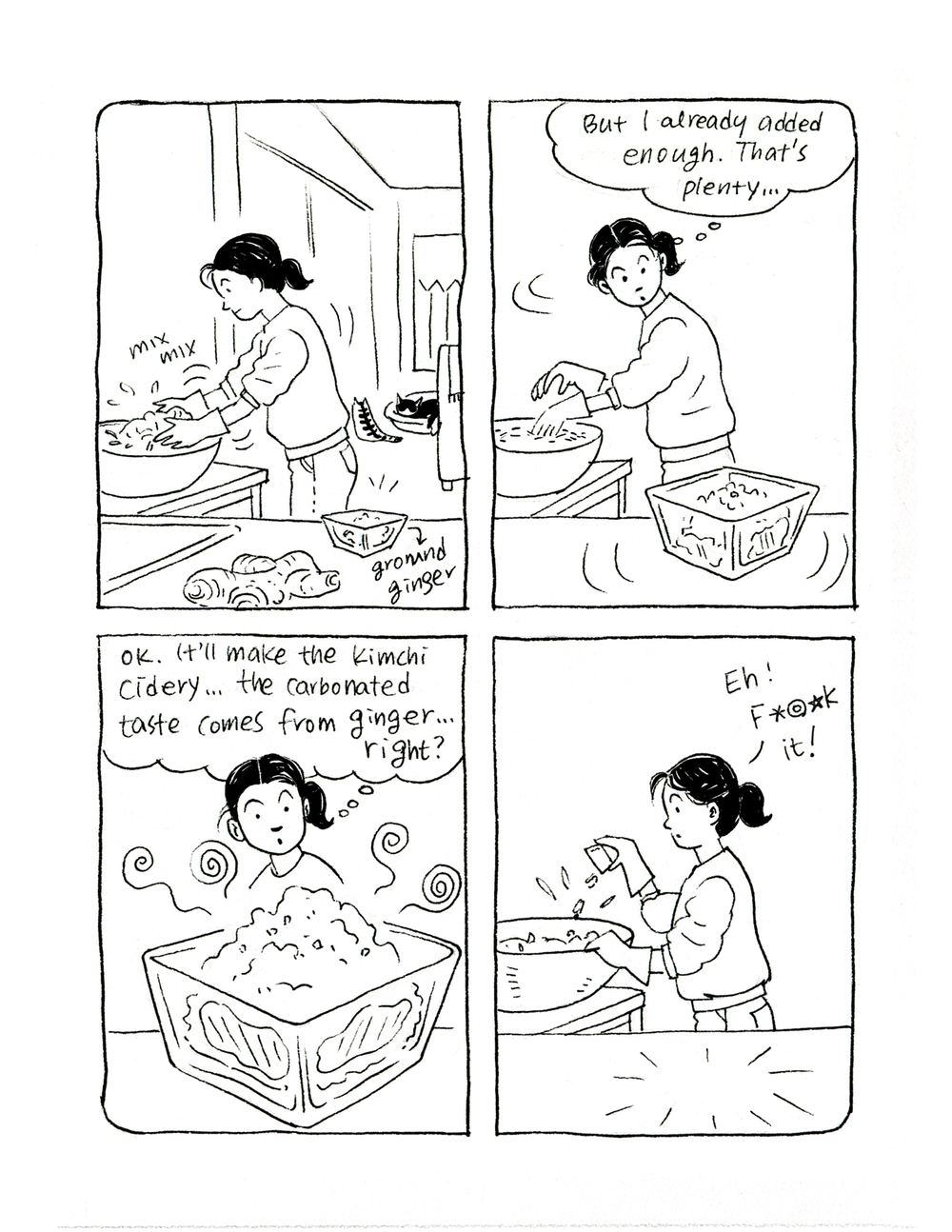 Korean American Cooking Comics by Choi Watkins 2nd. Edition