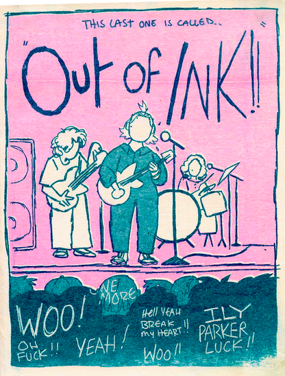 Out of Ink! (2 Color Riso) by Raul Higuera