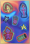 Enlightened Transsexual Comix sticker sheet by Sam Szabo