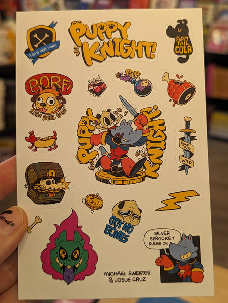 Puppy Knight Sticker Sheet