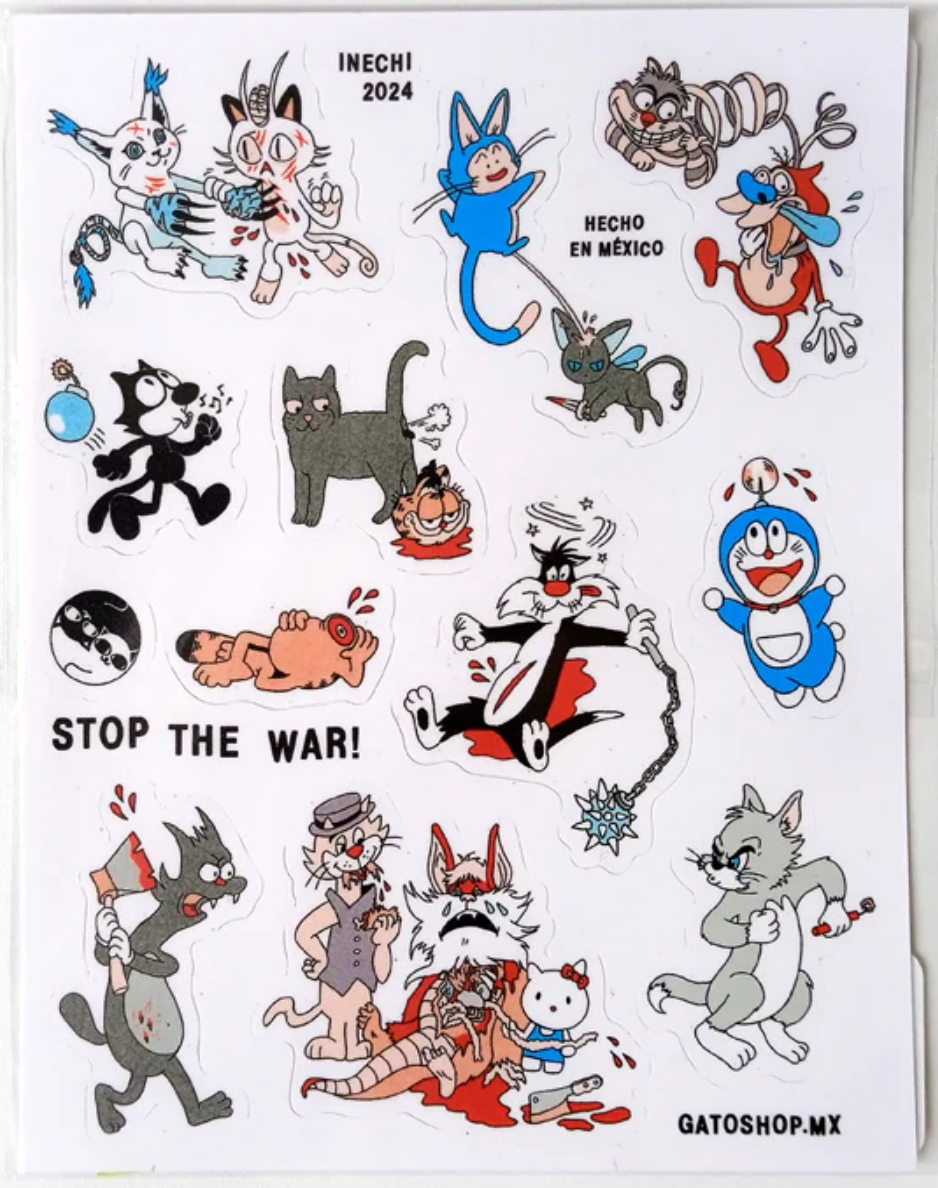 Sticker Sheet Stop the War by Ines Estrada