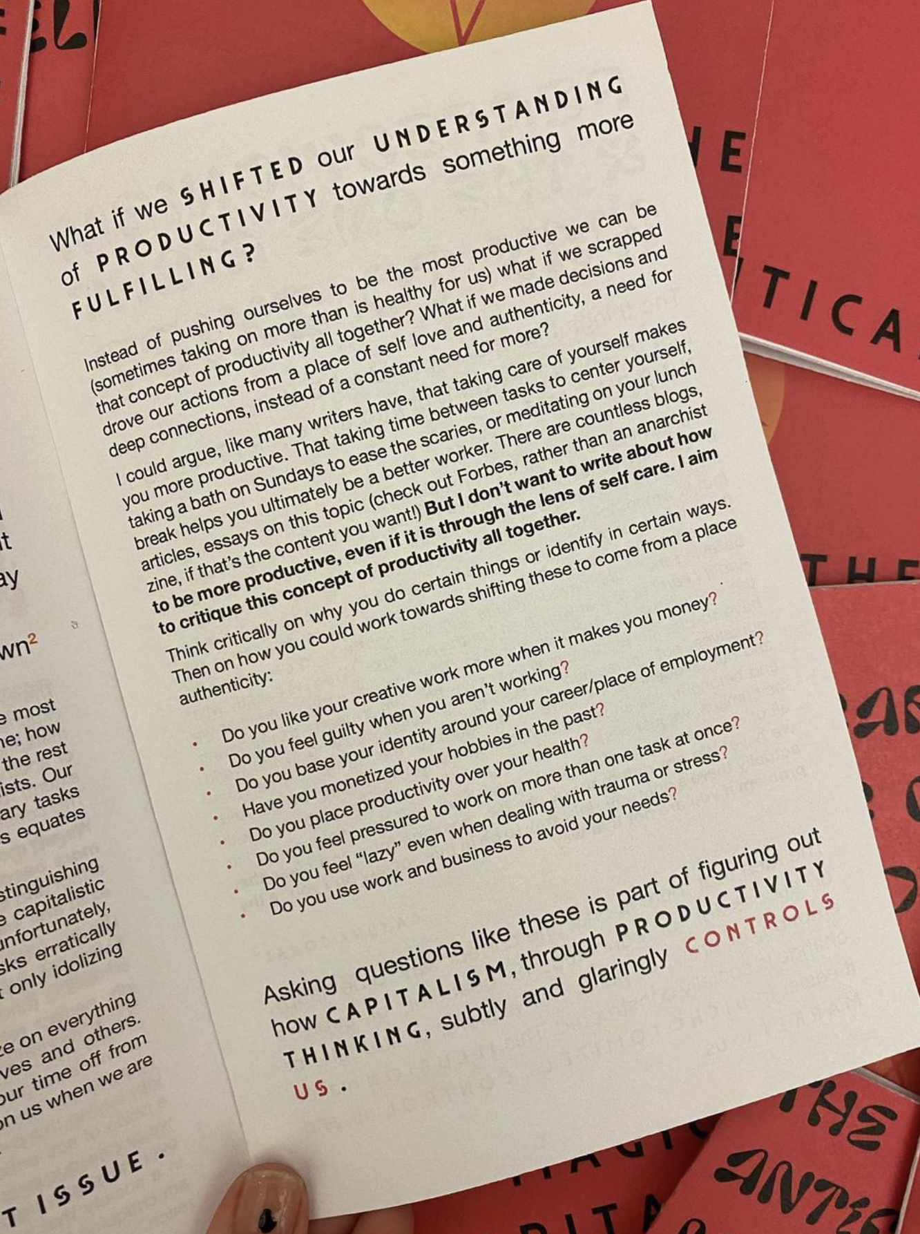 The Anticapitalist Magic of Self Love by Pretty Boi Zines