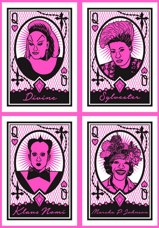 Queer Queens Prayer Cards by Eloise Shir-Juen Leigh