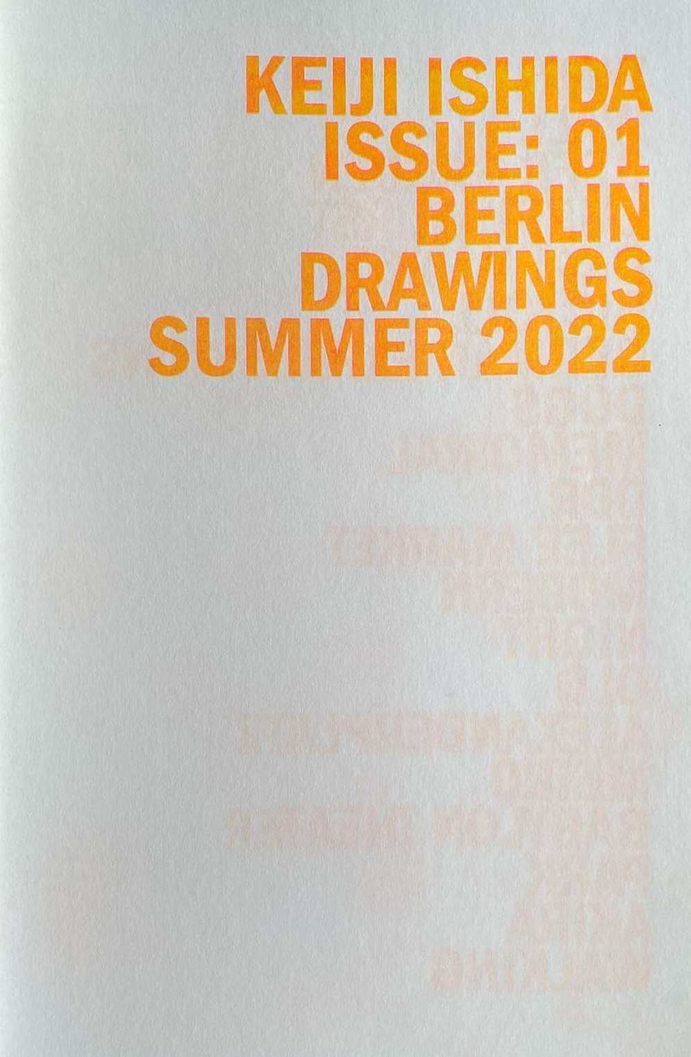 Berlin Drawings Zine by Keiji Ishida