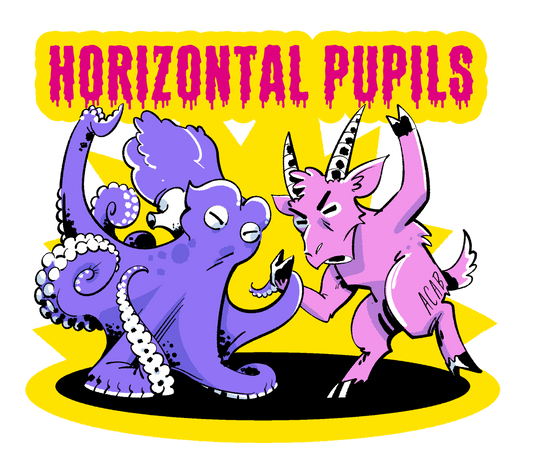 Horizontal Pupils sticker by S.S. Julian