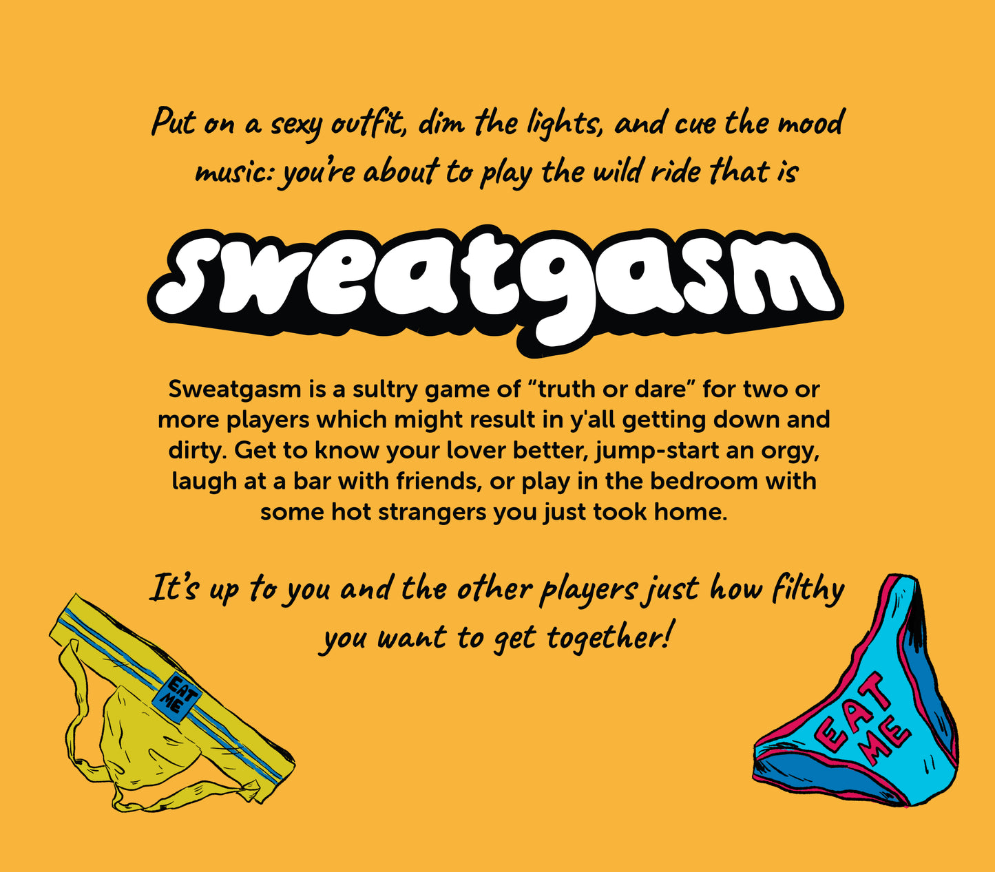 Pre-Order: Sweatgasm: a sexy queer truth or dare game by Archie Bongiovanni