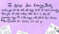 The Animal Sex Coloring Book by Poppers the Pony