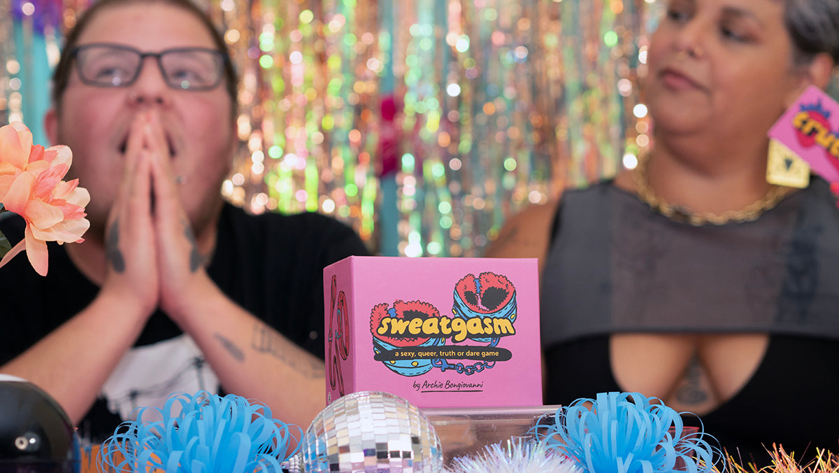 Sweatgasm: a sexy queer truth or dare game by Archie Bongiovanni