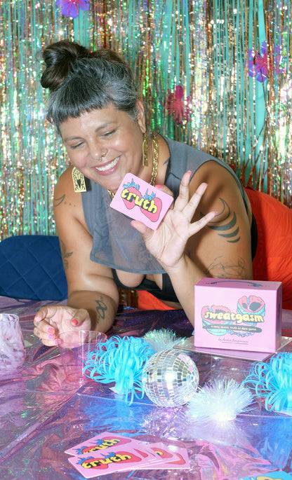 Sweatgasm: a sexy queer truth or dare game by Archie Bongiovanni