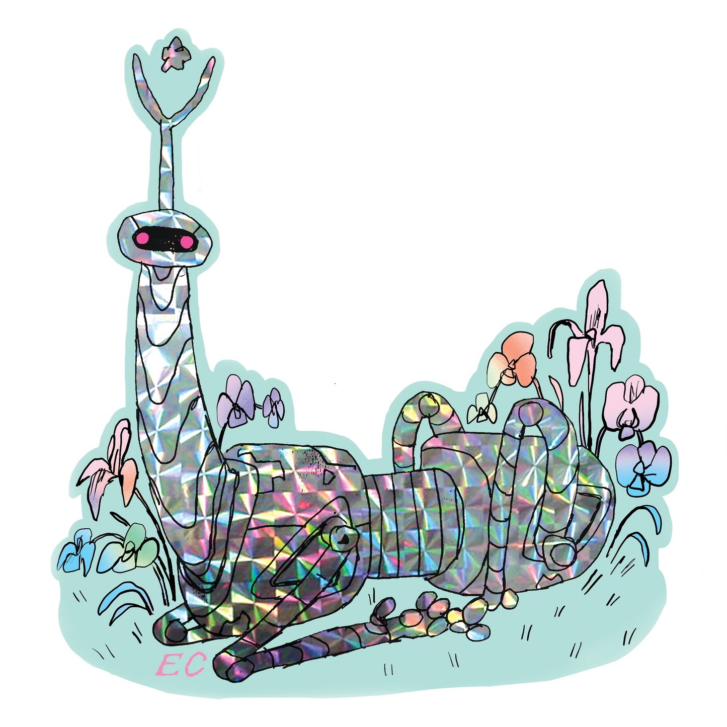 Sticker: Electric Cowboy by ansel kite